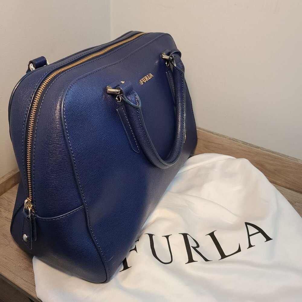 FURLA Blue Satchel